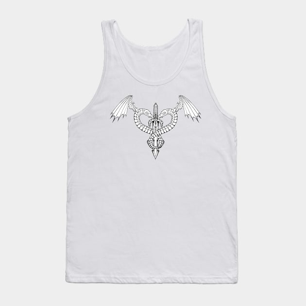 Sword an snakes Tank Top by TattooTshirt